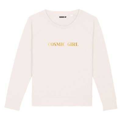 Sweatshirt "Cosmic Girl" - Women - Color Cream