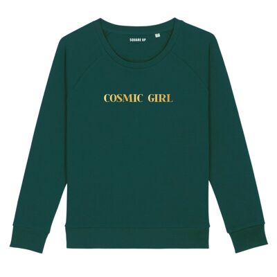 Sweat "Cosmic Girl" - Femme - Couleur Vert Bouteille
