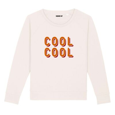 Sweat "Cool cool" - Femme - Couleur Creme
