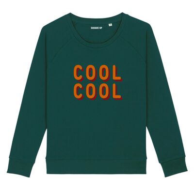 Sweatshirt "Cool cool" - Damen - Farbe Flaschengrün