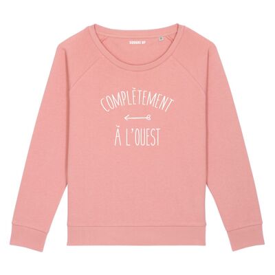 Sweatshirt "Completely to the West" - Woman - Color Canyon pink