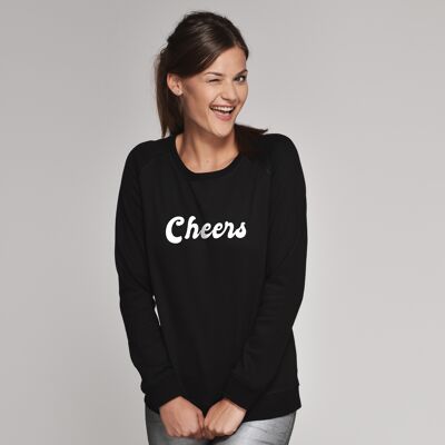 Sweat "Cheers" - Femme - Couleur Noir