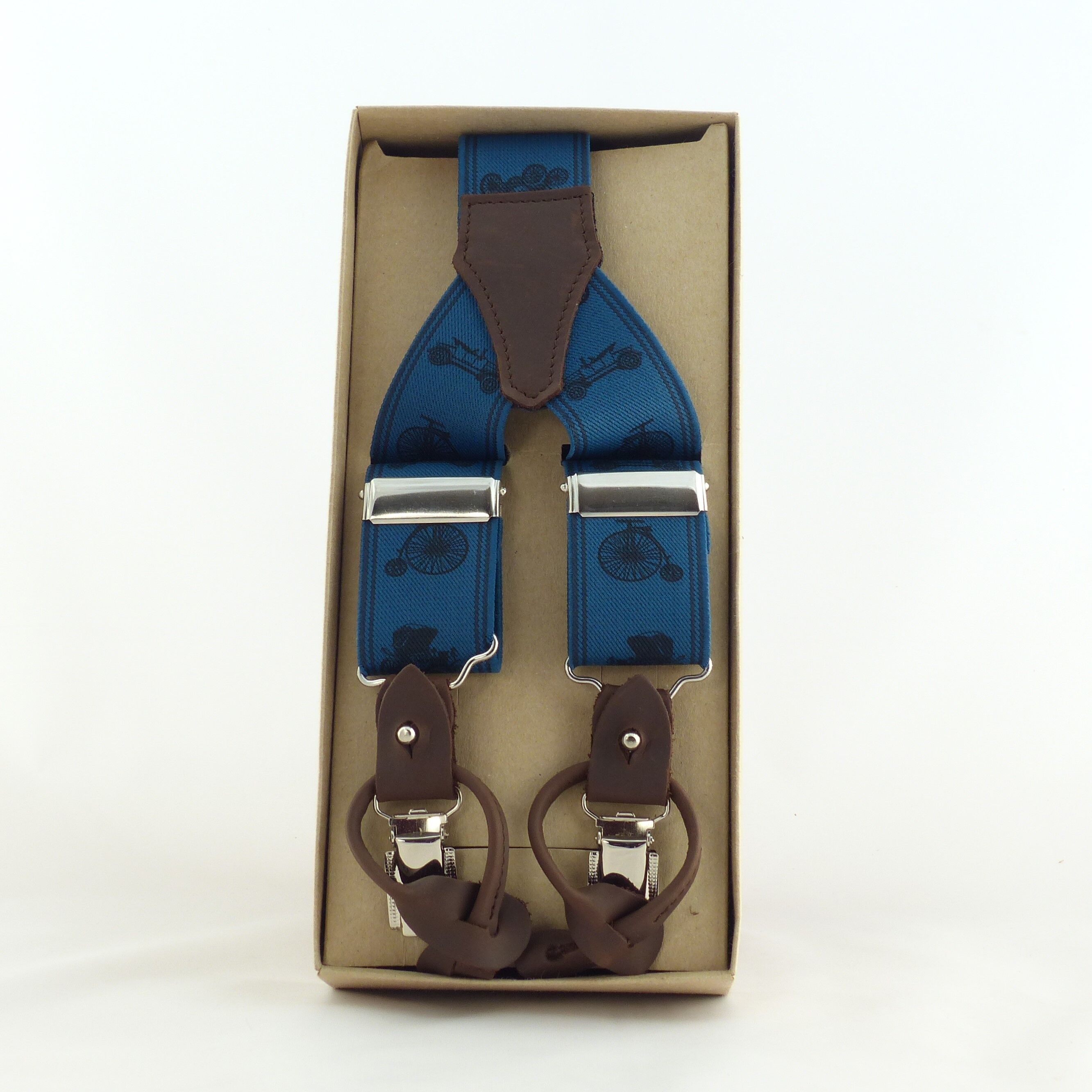 elastische dunkelblaue Fahrzeugstrebe