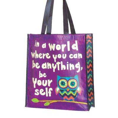 "OWL" BAG IN RECYCLED MATERIAL