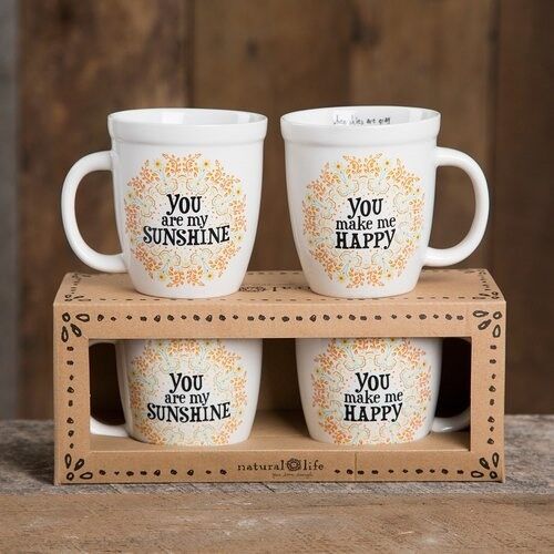 Set de 2 mugs "happy sunshine"