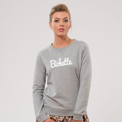 "Bichette" Sweatshirt - Woman - Heather Gray Color