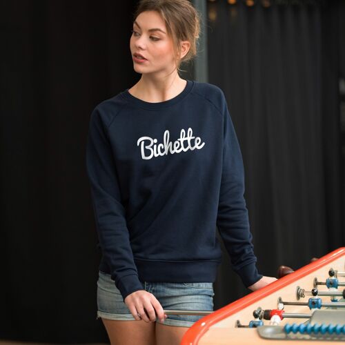 Sweat "Bichette" - Femme - Couleur Bleu Marine