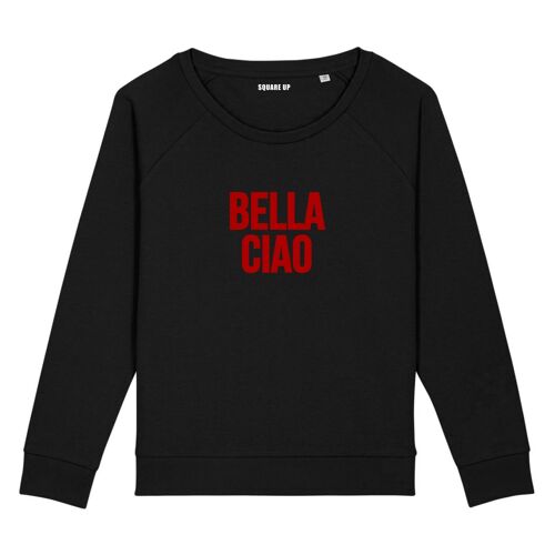 Sweat "Bella Ciao" - Femme - Couleur Noir