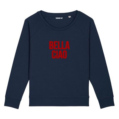 Felpa "Bella Ciao" - Donna - Colore Blu Navy