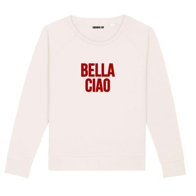 Sweat "Bella Ciao" - Femme - Couleur Creme