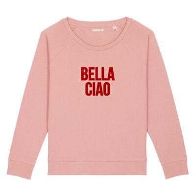 Sweat "Bella Ciao" - Femme - Couleur Rose canyon