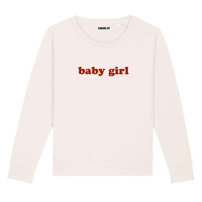 "Baby Girl" Sweatshirt - Woman - Color Cream