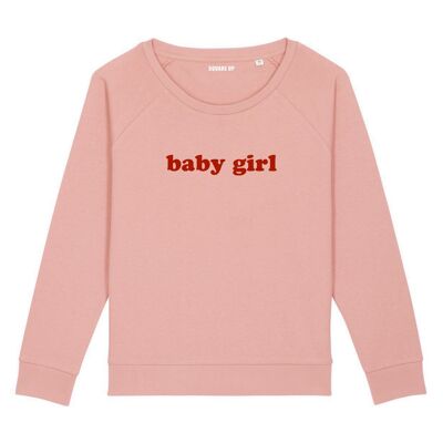 "Baby Girl" sweatshirt - Woman - Color Canyon pink