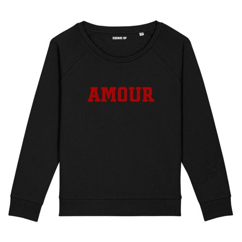 Sweat "Amour" - Femme - Couleur Noir