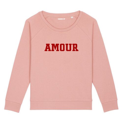 Sweat "Amour" - Femme - Couleur Rose canyon