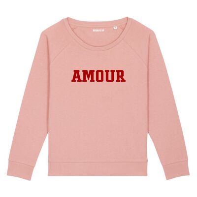 Sweatshirt "Amour" - Damen - Farbe Canyon pink