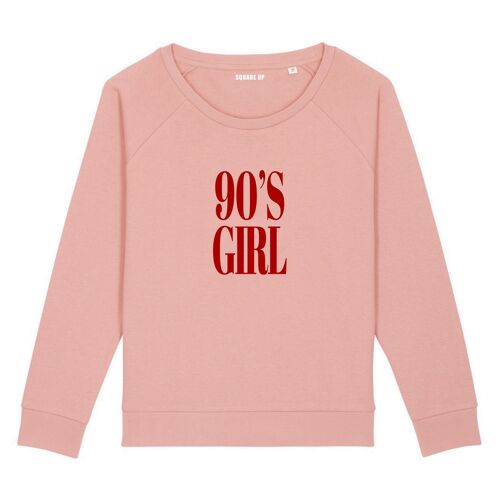 Sweat "90's girl" - Femme - Couleur Rose canyon
