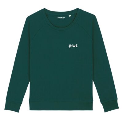 Sudadera "#We" - Mujer - Color Verde Botella