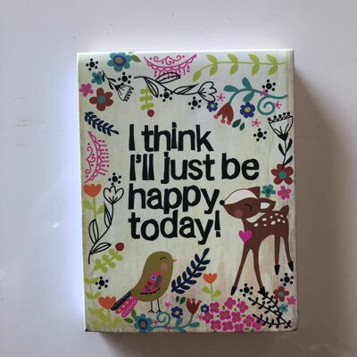 MAGNETIC NOTEBOOK "HAPPY TODAY"