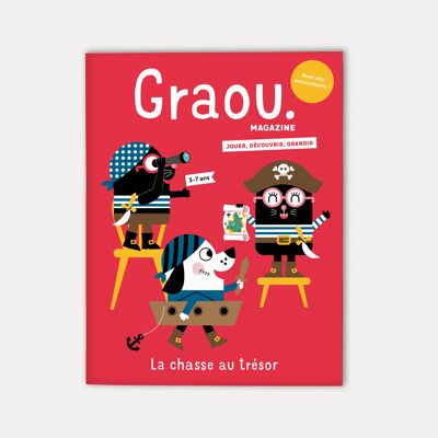 Magazine Graou 3 - 7 years old, N° The treasure hunt