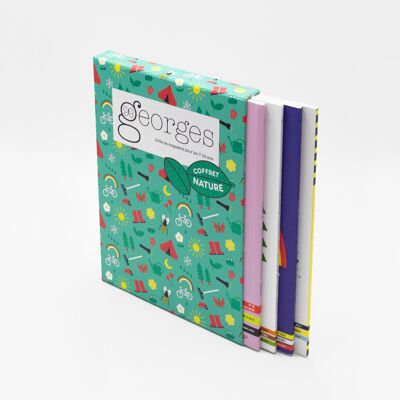 Magazine Georges 7 - 12 ans, Coffret "Nature" : N° Jardin + Camping + Météo + Abeille