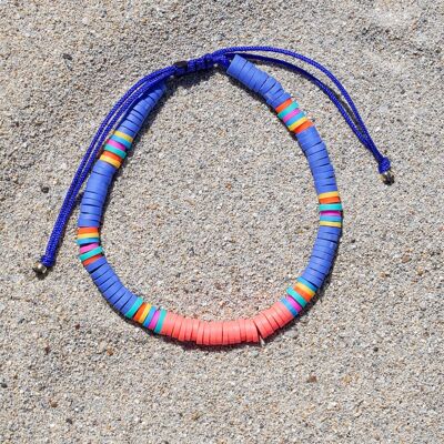 Bracciale Heishi STAY WILD tallone 4 mm - Pastel Bleu