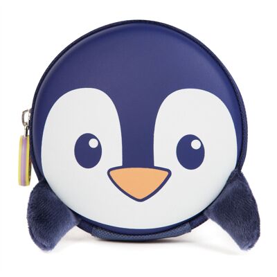 boppi Pochette porte-clés Tiny Trekker - PINGOUIN - Bleu BB115G