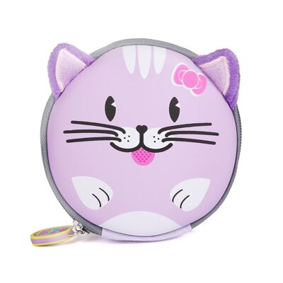 boppi Tiny Trekker Keychain Pouch - PURPLE CAT
