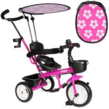 boppi - Tricycle en métal 4 en 1 Trike T306 - ROSE 1