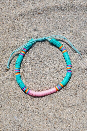 Bracelet Heishi STAY WILD perle 4 mm - Combinaison Turquoise 1