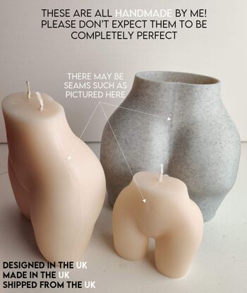 Man Booty Planter, Male Bum Plant Pot -3D Imprimé PLA Marble Small 6