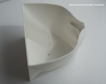 Pot de fleurs pour les lèvres, visage de femme - PLA imprimé en 3D, blanc 4