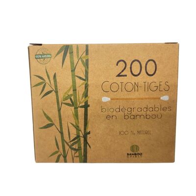 Cotons tiges en bambou x200