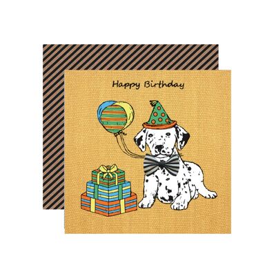Handmade Dalmatian Dog Birthday Greetings Card
