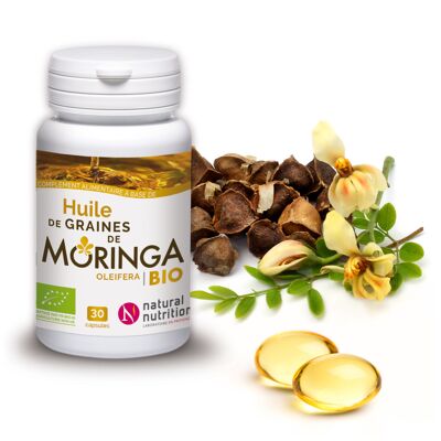 Aceite de semilla de Moringa orgánico - Concentrado de omega El aceite precioso