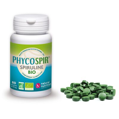 Phycospir Bio-Spirulina 60 Tabletten – Immunität gegen Mikroalgen, maximale Vitalität