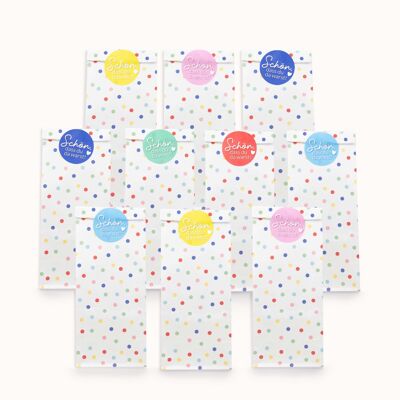 Cometa de papel 24 bolsas de regalo de cumpleaños - confeti - regalos para llenar y regalar - pequeños agradecimientos a tus invitados - para la fiesta de cumpleaños de los niños