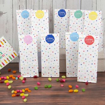 Paper dragon 24 pochettes cadeaux anniversaire - confettis - cadeaux à remplir et à offrir - petit merci à vos invités - pour l'anniversaire des enfants 2