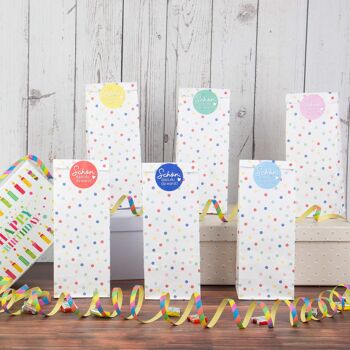Paper dragon 24 pochettes cadeaux anniversaire - confettis - cadeaux à remplir et à offrir - petit merci à vos invités - pour l'anniversaire des enfants 4