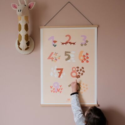 Pädagogisches Poster - Kinderdekoration - Zahlen