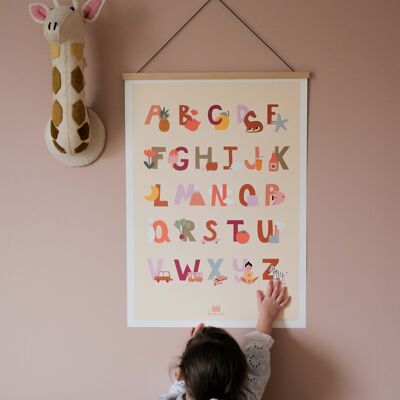 Educational poster - children's decoration -The letters