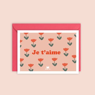 Carte postale - Je t'aime