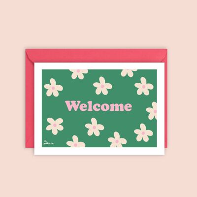 Birth announcement card - Welcome