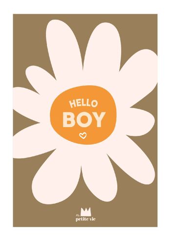 Carte naissance - Hello boy 2