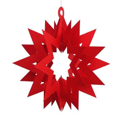 Fold-out Stars, 2 pcs., red