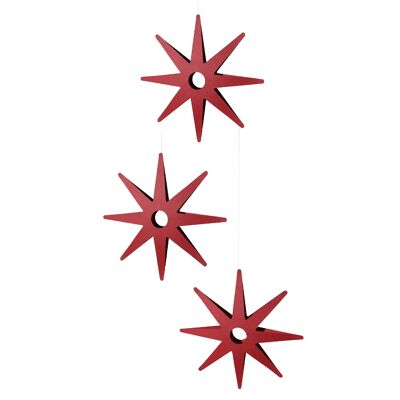Mobile étoile Vera /3, rouge