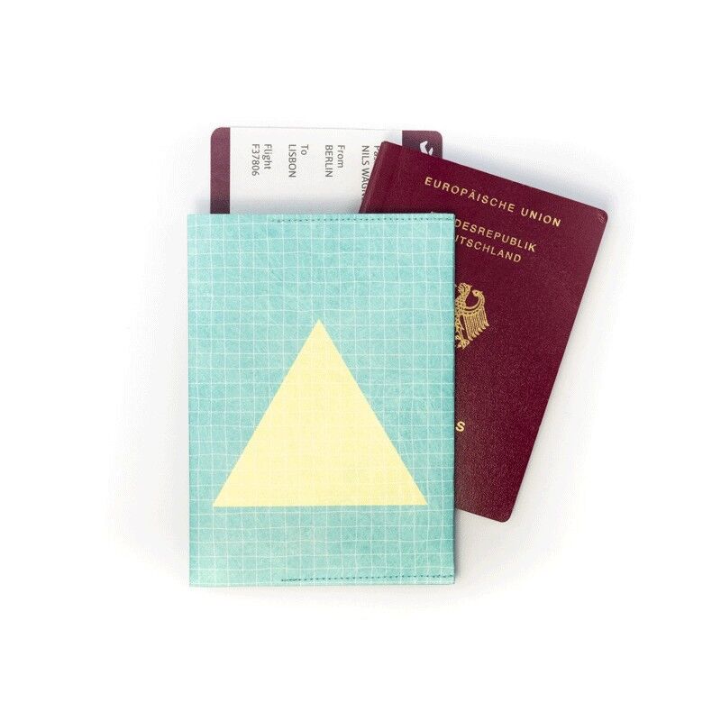 Estuche para pasaporte - Turquesa geométrico
