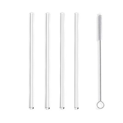 Handmade Glass Straws Trial Set - Straight (4 pieces)