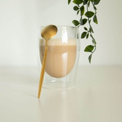 Caffe - Luxe Koffielepels - Set van 6 - Goud