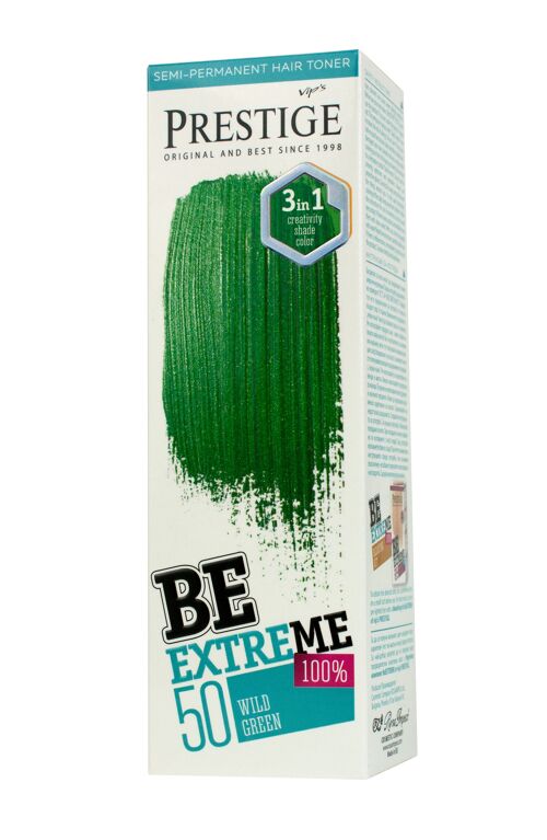 Prestige BeExtreme Wild Green Semi-Permanent Hair Toner